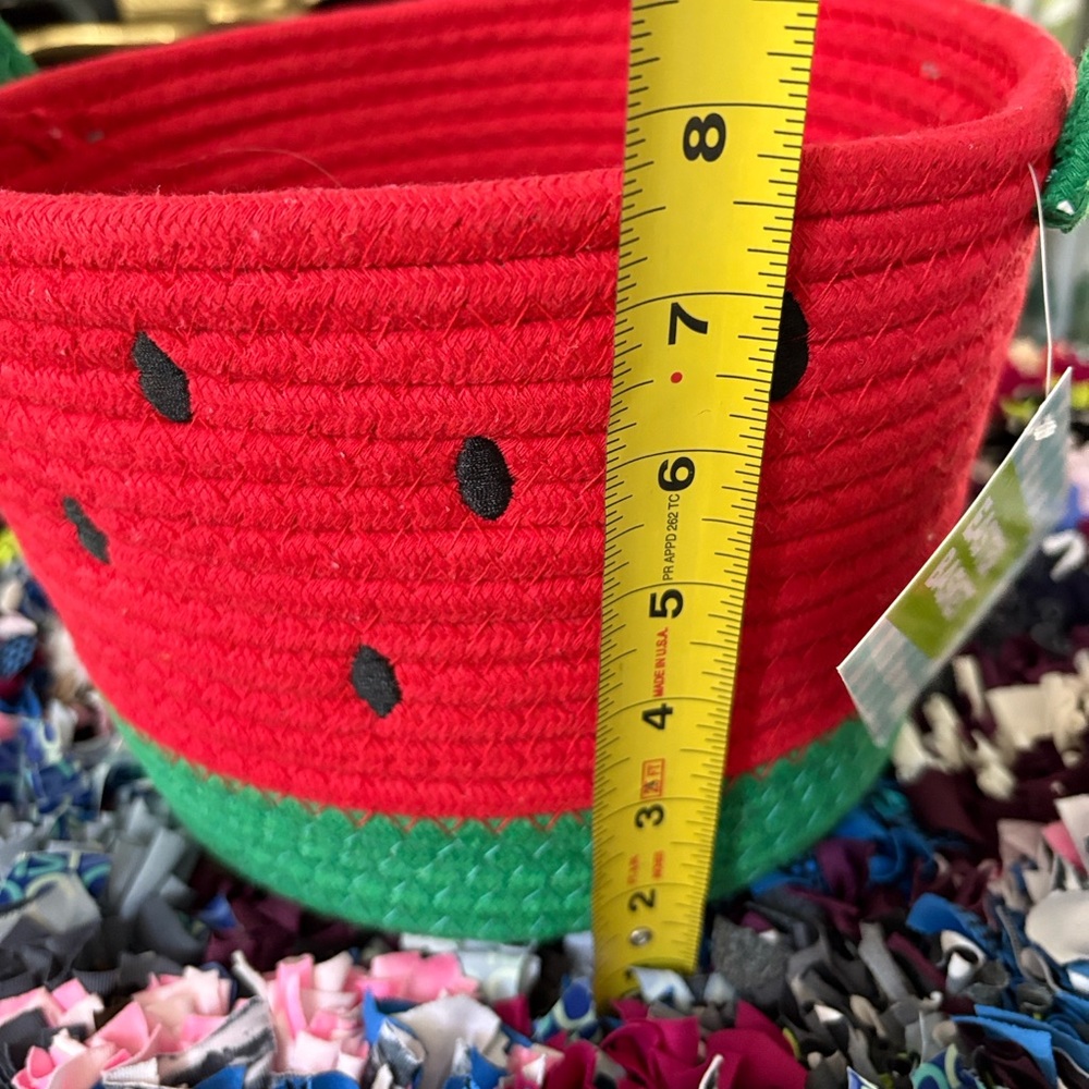 🆕Viral/HTF Watermelon Woven Basket With Handles - Picture 8 of 9